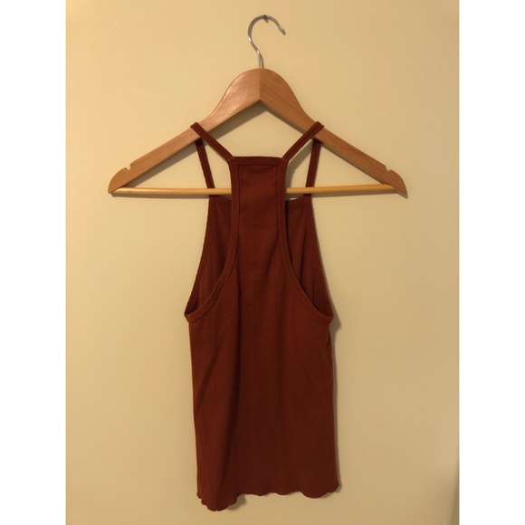 UO Out From Under Rust Drop Needle High Neck Cami - Picture 5 of 7